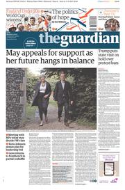 The Guardian () Newspaper Front Page for 12 June 2017