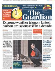 The Guardian () Newspaper Front Page for 12 June 2019