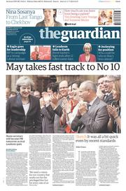 The Guardian () Newspaper Front Page for 12 July 2016