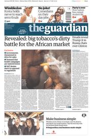 The Guardian () Newspaper Front Page for 12 July 2017