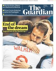 The Guardian () Newspaper Front Page for 12 July 2018