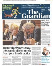The Guardian () Newspaper Front Page for 12 September 2018