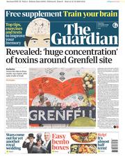 The Guardian () Newspaper Front Page for 13 October 2018