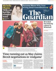 The Guardian () Newspaper Front Page for 13 November 2018