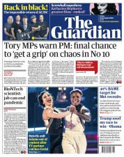 The Guardian () Newspaper Front Page for 13 November 2020