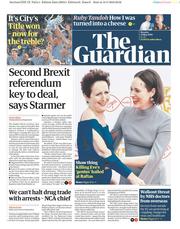 The Guardian () Newspaper Front Page for 13 May 2019