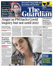 The Guardian () Newspaper Front Page for 13 May 2021