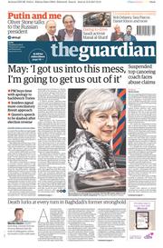 The Guardian () Newspaper Front Page for 13 June 2017