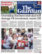 The Guardian () Newspaper Front Page for 13 June 2022