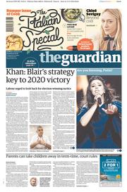 The Guardian () Newspaper Front Page for 14 May 2016