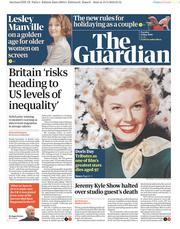 The Guardian () Newspaper Front Page for 14 May 2019