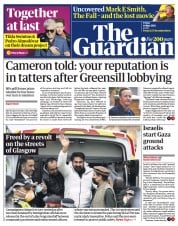 The Guardian () Newspaper Front Page for 14 May 2021
