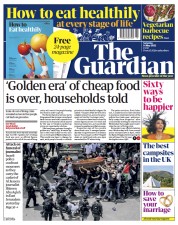 The Guardian () Newspaper Front Page for 14 May 2022