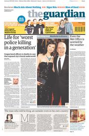 The Guardian () Newspaper Front Page for 14 June 2013
