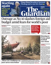 The Guardian () Newspaper Front Page for 14 July 2021