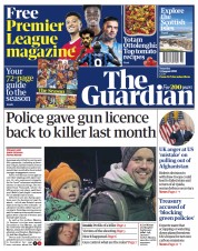 The Guardian () Newspaper Front Page for 14 August 2021