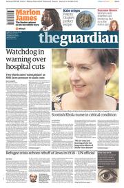 The Guardian () Newspaper Front Page for 15 October 2015