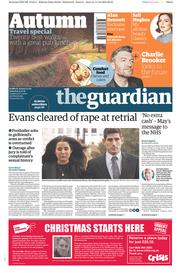The Guardian () Newspaper Front Page for 15 October 2016