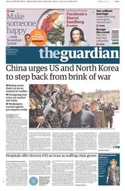 The Guardian () Newspaper Front Page for 15 April 2017