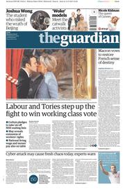The Guardian () Newspaper Front Page for 15 May 2017