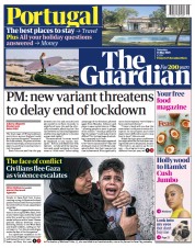 The Guardian () Newspaper Front Page for 15 May 2021