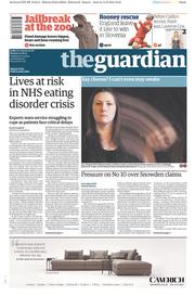 The Guardian () Newspaper Front Page for 15 June 2015