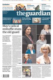 The Guardian () Newspaper Front Page for 15 July 2016