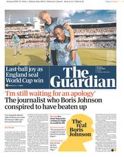 The Guardian () Newspaper Front Page for 15 July 2019