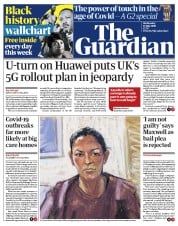 The Guardian () Newspaper Front Page for 15 July 2020