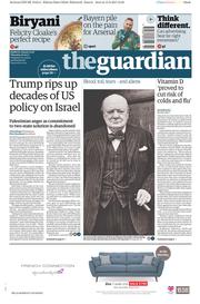 The Guardian () Newspaper Front Page for 16 February 2017
