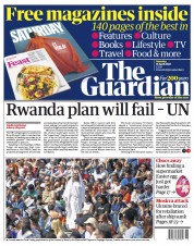 The Guardian () Newspaper Front Page for 16 April 2022
