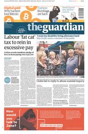 The Guardian () Newspaper Front Page for 16 May 2017