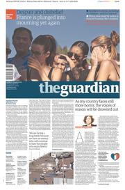 The Guardian () Newspaper Front Page for 16 July 2016