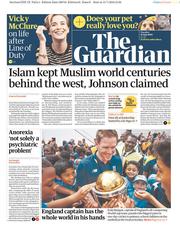 The Guardian () Newspaper Front Page for 16 July 2019