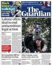 The Guardian () Newspaper Front Page for 16 July 2020