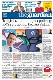 The Guardian () Newspaper Front Page for 16 August 2011