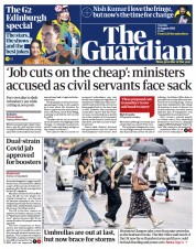 The Guardian () Newspaper Front Page for 16 August 2022