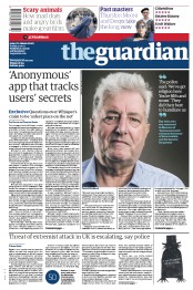 The Guardian () Newspaper Front Page for 17 October 2014