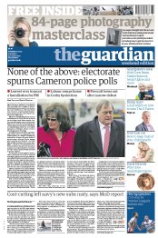 The Guardian () Newspaper Front Page for 17 November 2012