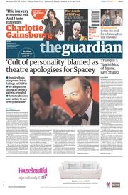 The Guardian () Newspaper Front Page for 17 November 2017