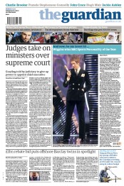 The Guardian () Newspaper Front Page for 17 December 2012