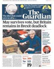 The Guardian () Newspaper Front Page for 17 January 2019