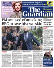 The Guardian () Newspaper Front Page for 17 January 2022