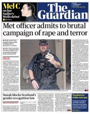 The Guardian () Newspaper Front Page for 17 January 2023