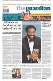 The Guardian () Newspaper Front Page for 17 February 2014