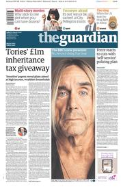 The Guardian () Newspaper Front Page for 17 March 2015