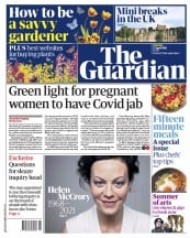 The Guardian () Newspaper Front Page for 17 April 2021