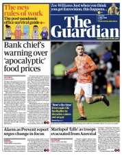 The Guardian () Newspaper Front Page for 17 May 2022