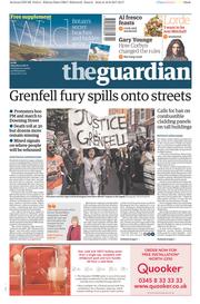 The Guardian () Newspaper Front Page for 17 June 2017