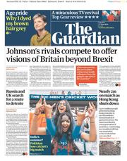 The Guardian () Newspaper Front Page for 17 June 2019